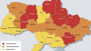 В Украине желтая зона карантина увеличилась на две области