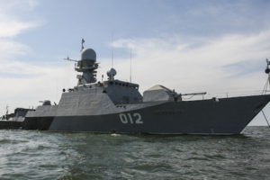 Россия проводит учения ракетных кораблей на Каспии